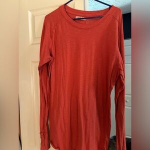 Free People Arden long sleeve in red